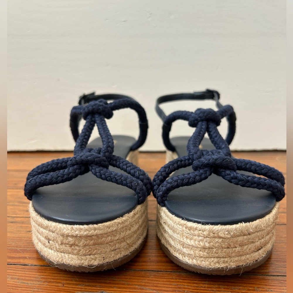 Anacapri NWT navy rope knotted sandals - Picture 4 of 8